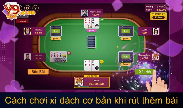 Cách chơi xì dách cơ bản khi rút thêm bài