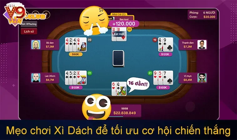 Chiến lược và mẹo chơi Xì Dách để tối ưu cơ hội chiến thắng