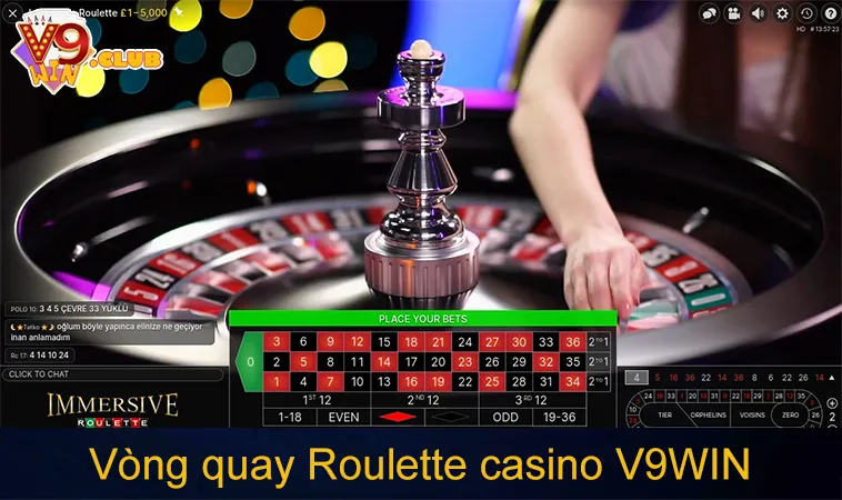 Vòng quay Roulette casino V9WIN dự đoán trúng thưởng