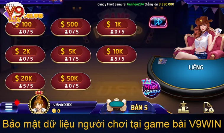 Game Bài V9WIN 138 Bảo mật dữ liệu người chơi tại game bài V9WIN