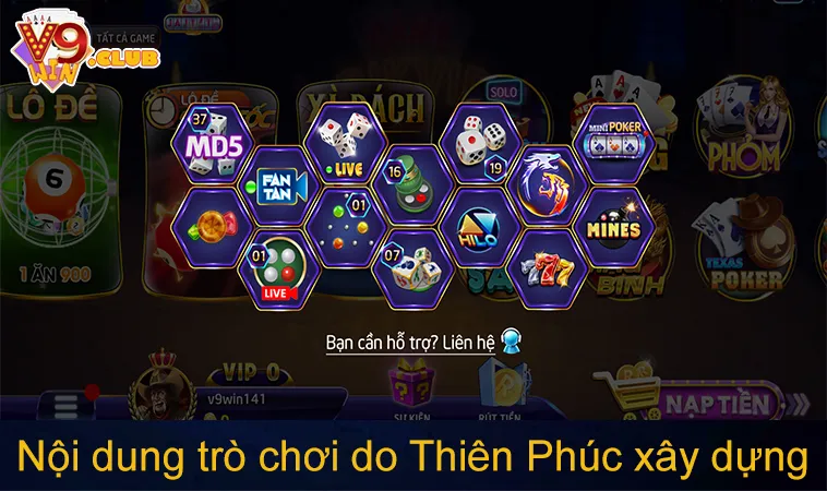 Nội dung do Thiên Phúc xây dựng giúp người chơi hiểu rõ quyền lợi tại V9WIN
